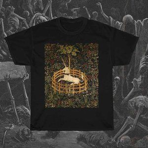 Unicorn In Captivity Shirt Unicorn Tshirt Cottagecore Shirt Dark Academia